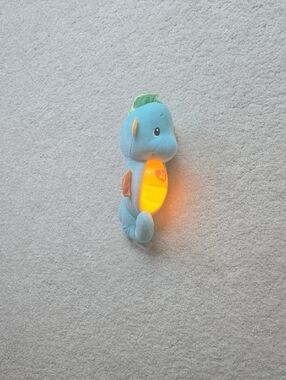 Fisher Price Blue Plush Seahorse Night Light